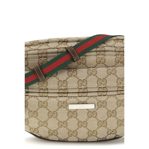 Beige Polyester Shoulder Bag