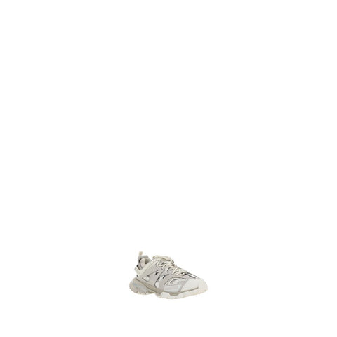 White Polyethylene Athletic Sneakers