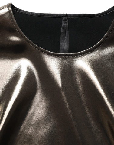 Metallic Bronze Roundneck SleevelessTank Top
