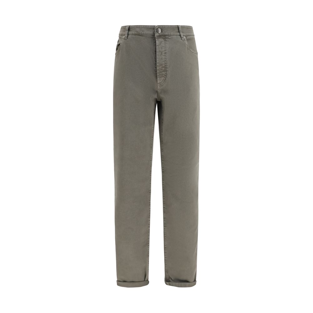 Bicolor Cotton Jeans Denim