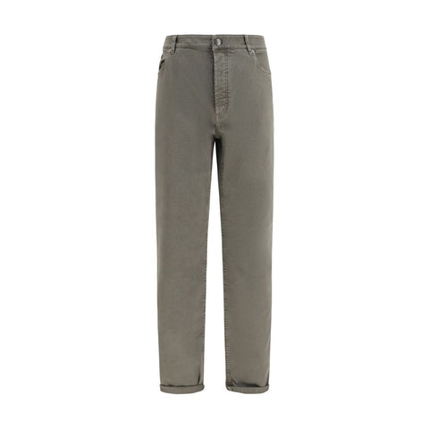 Bicolor Cotton Jeans Denim