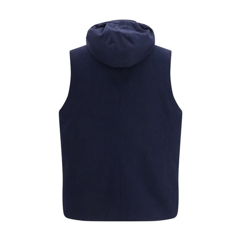 Blue Wool Oves Aries Sleeveless Jacket