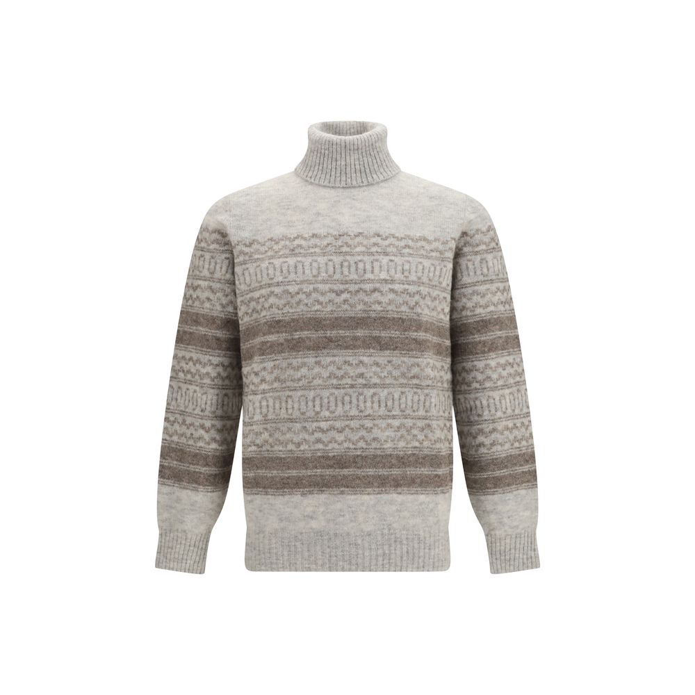 Gray Alpaca Vicugna Pacos Turtleneck