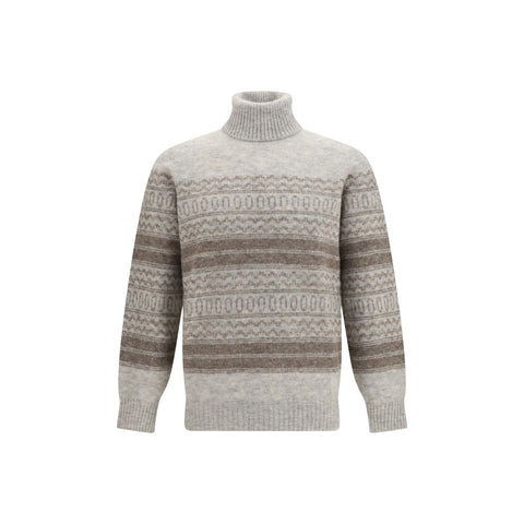 Gray Alpaca Vicugna Pacos Turtleneck