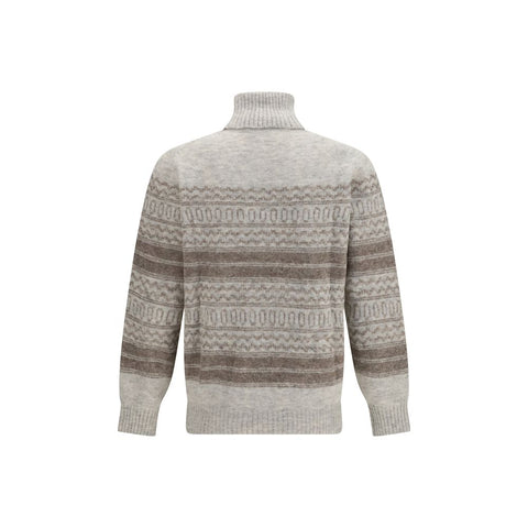 Gray Alpaca Vicugna Pacos Turtleneck