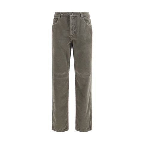 Bicolor Cotton Casual Pants