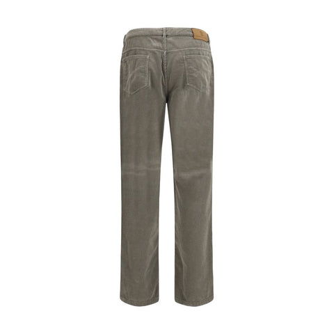 Bicolor Cotton Casual Pants