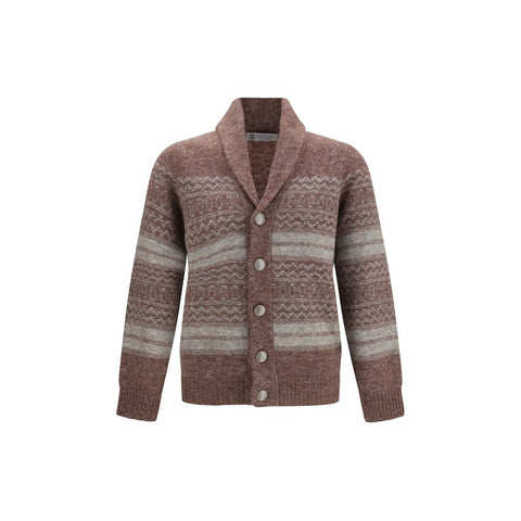 Bordeaux Alpaca Vicugna Pacos Cardigan