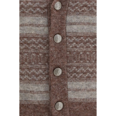 Bordeaux Alpaca Vicugna Pacos Cardigan