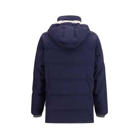 Blue Polyamide Parka