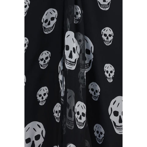 Black Silk Long Skirt