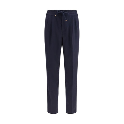 Blue Wool Oves Aries Casual Pants