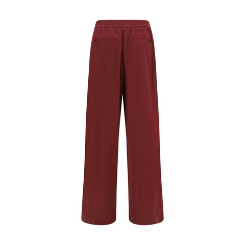 Bordeaux Cotton Athletic Pants