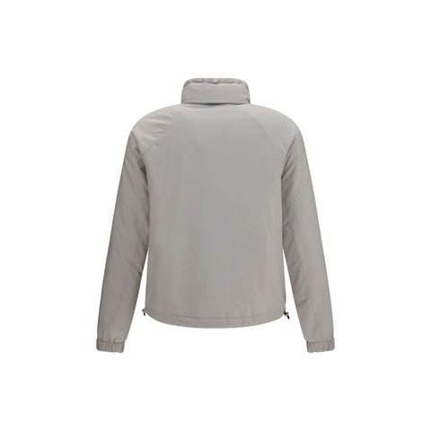 Gray Polyester Shell Jacket
