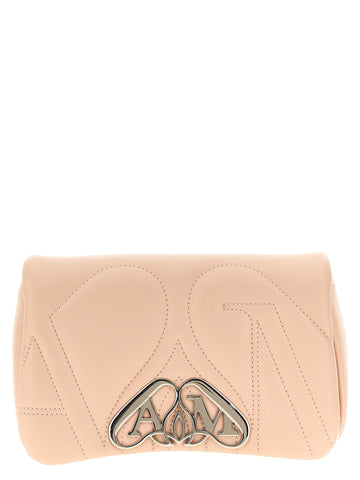 Beige Lamb Leather Crossbody Bag