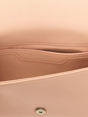 Beige Lamb Leather Crossbody Bag