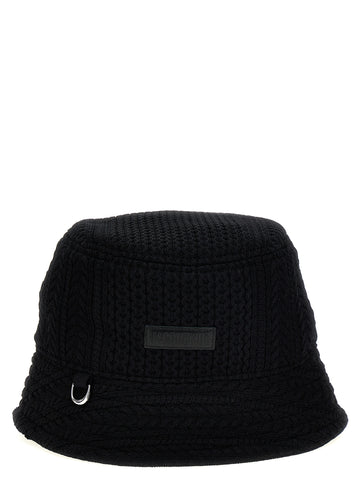 Black Viscose Bucket Hat