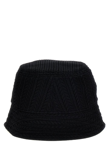 Black Viscose Bucket Hat