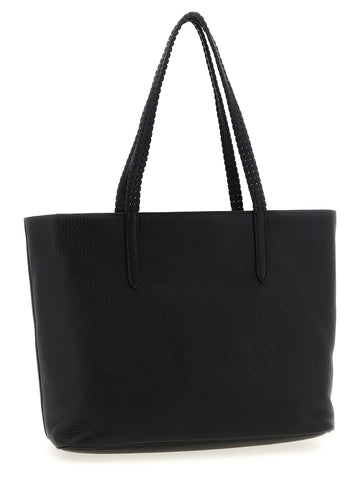 Black Calfskin Tote Bag