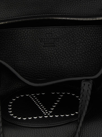 Black Calfskin Tote Bag