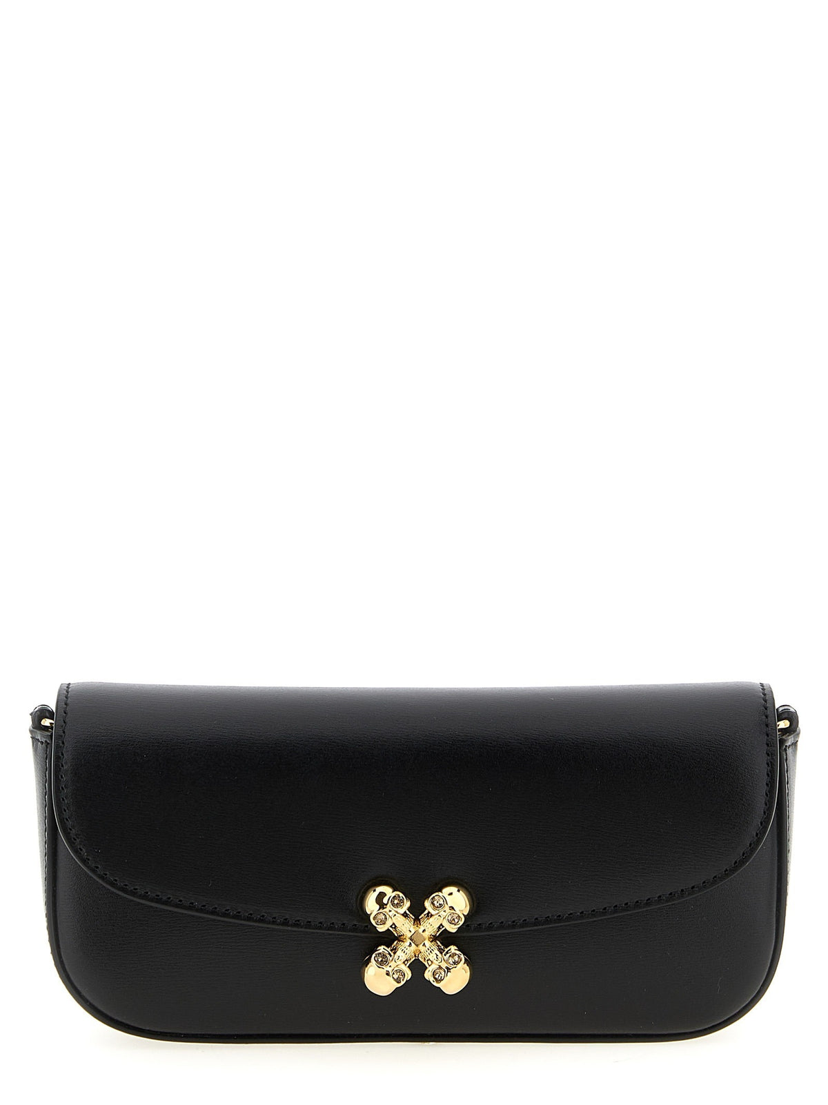 Black Calfskin Crossbody Bag