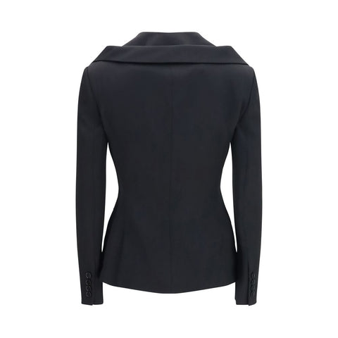 Black Wool Oves Aries Full-Length Jacket