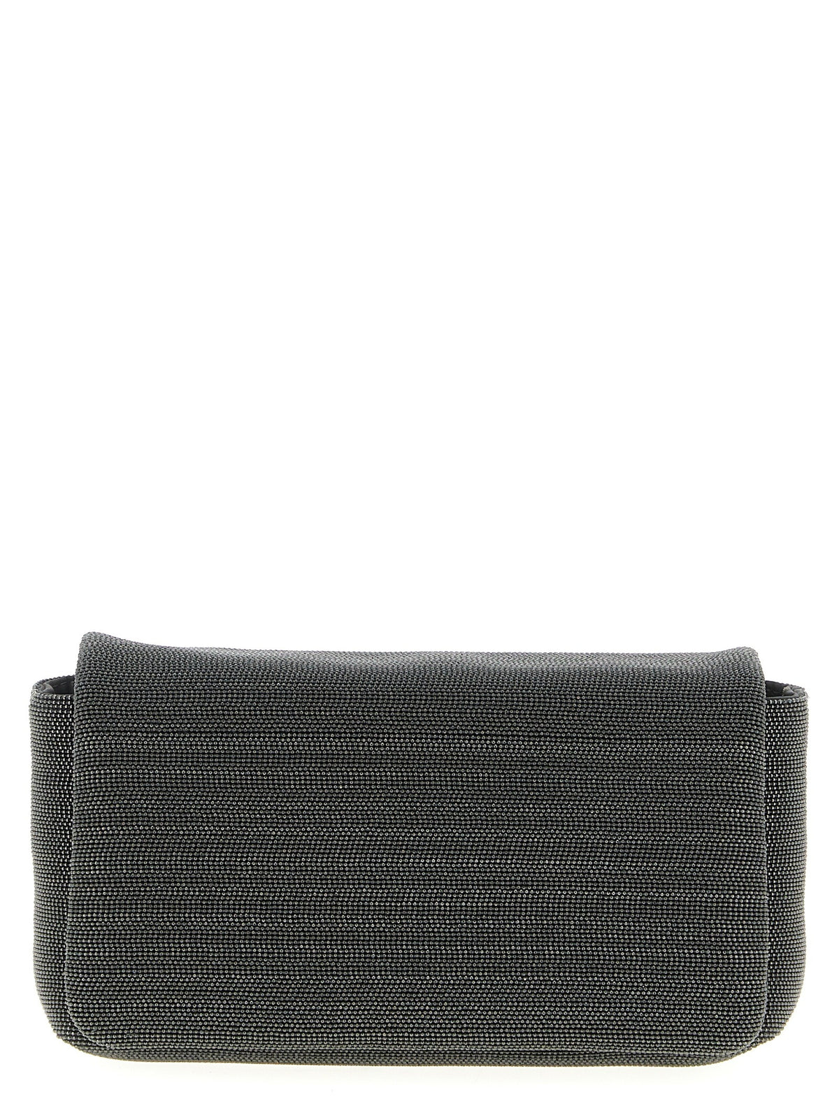 Black Leather Clutch Bag
