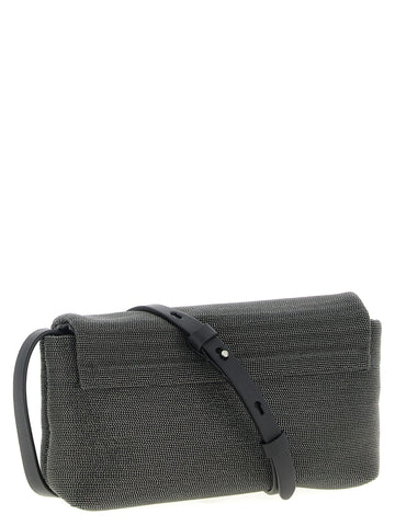 Black Leather Clutch Bag