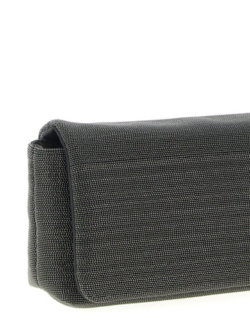Black Leather Clutch Bag