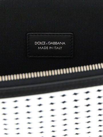 Bicolor Calfskin Clutch Bag