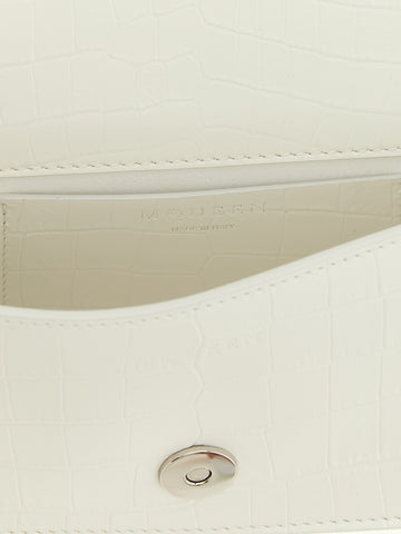 White Calfskin Shoulder Bag
