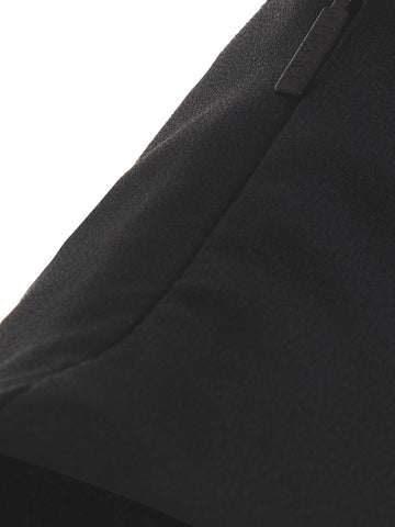 Black Acetate Midi Dress