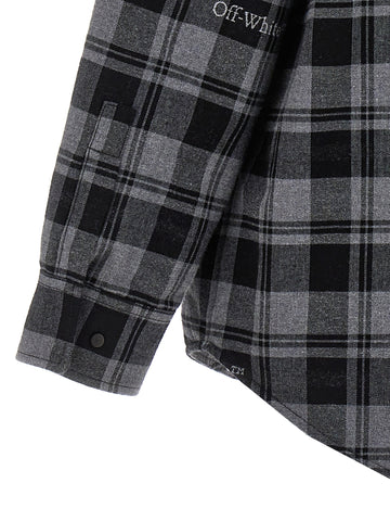Gray Cotton Shell Jacket