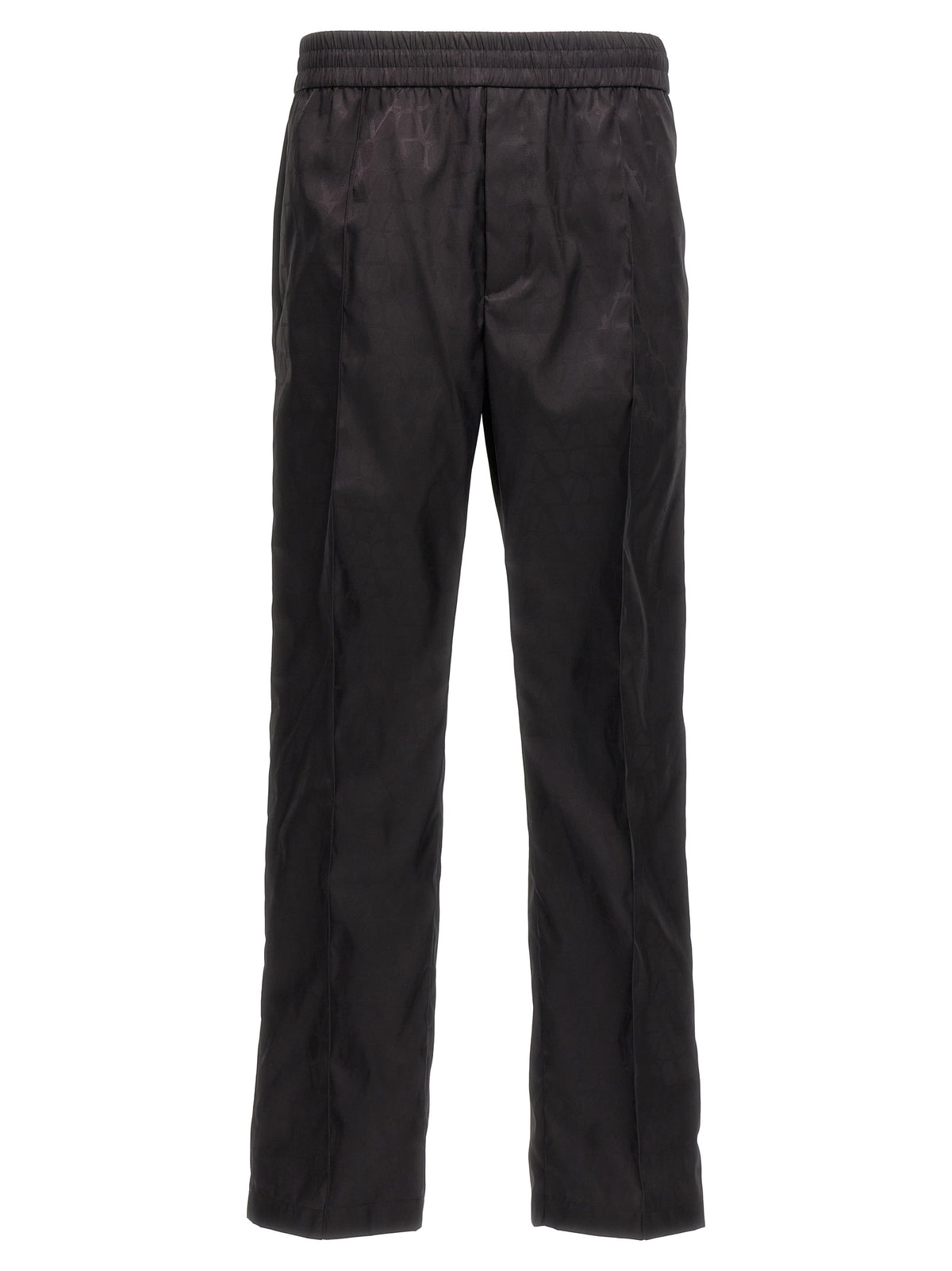 Black Polyamide Casual Pants