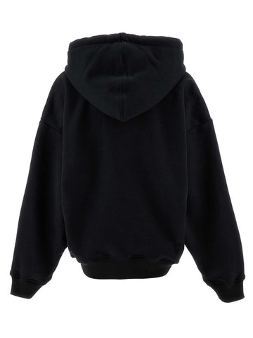 Black Cotton Hoodie
