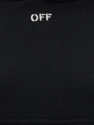 Black Cotton Hoodie
