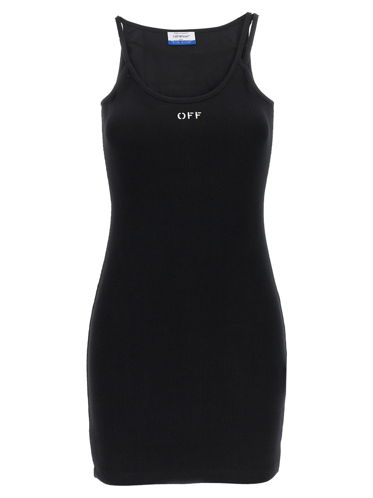 Black Cotton Short Dress