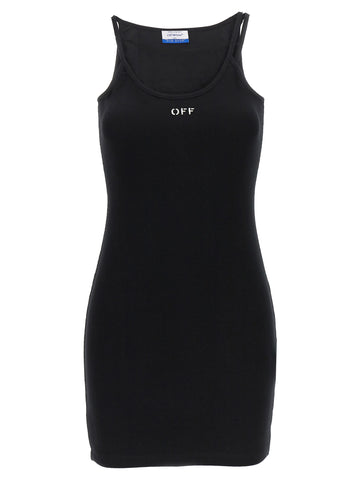 Black Cotton Short Dress