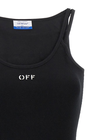 Black Cotton Short Dress