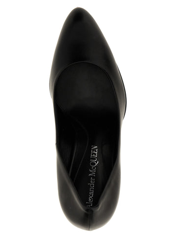 Black Lambskin High Heel Pumps