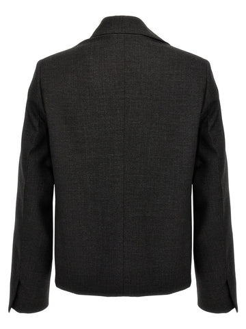 Gray Virgin Wool Jacket