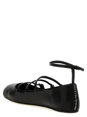 Black Calfskin Ballet Flats