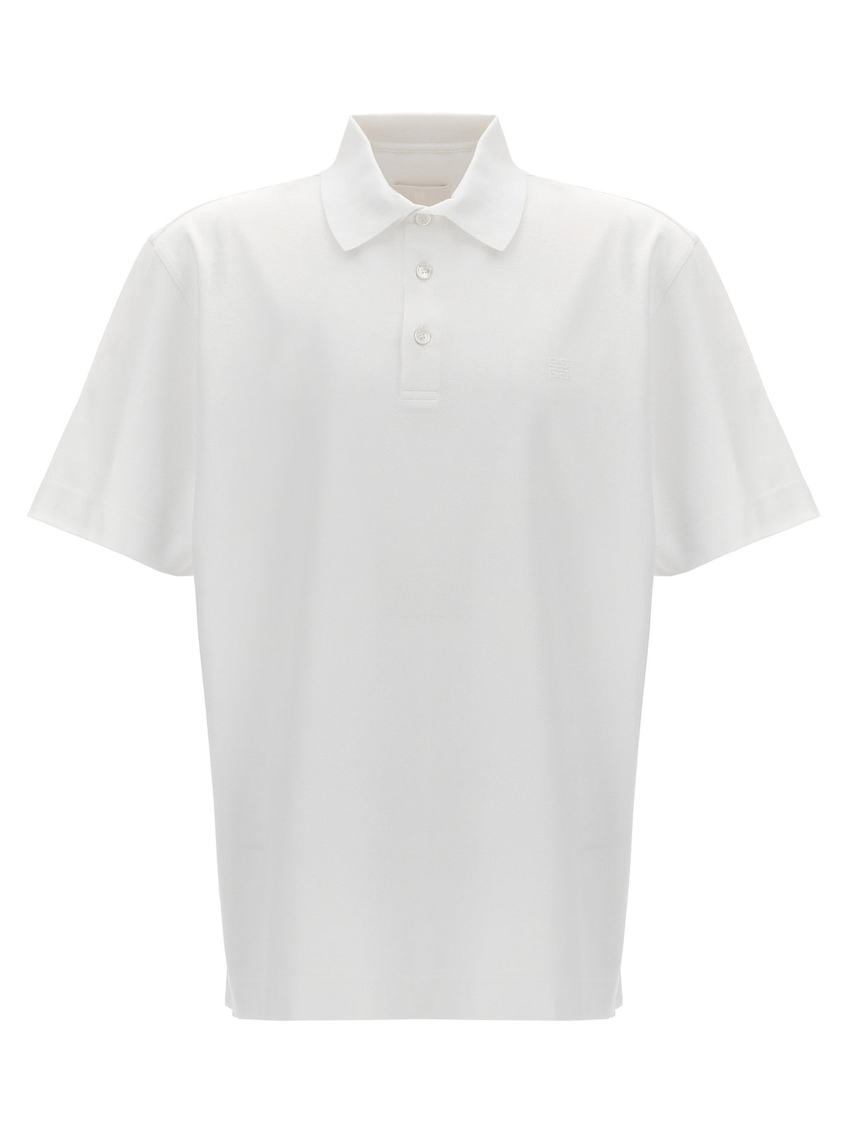 White Cotton Polo Shirt