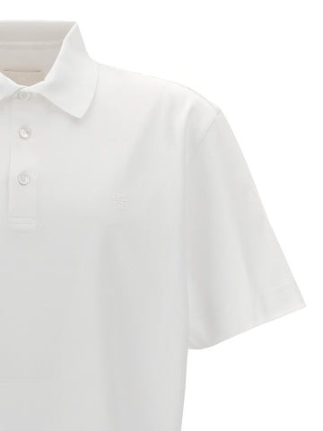 White Cotton Polo Shirt