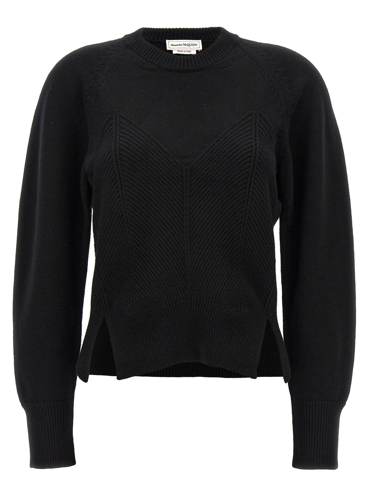 Black Wool Cardigan