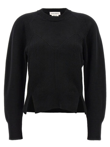 Black Wool Cardigan