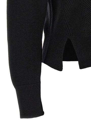 Black Wool Cardigan
