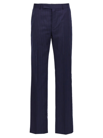 Blue Wool Dress Pants