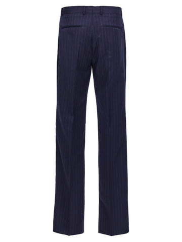 Blue Wool Dress Pants