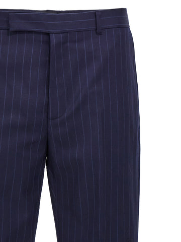 Blue Wool Dress Pants